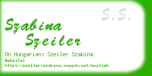 szabina szeiler business card